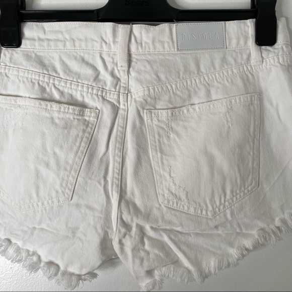 pistola Gigi Cut Off Denim Short in Polarize - Picture 8 of 12